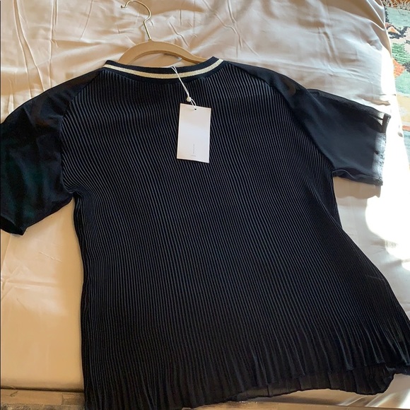 Zara sheer pleated top - Picture 2 of 4